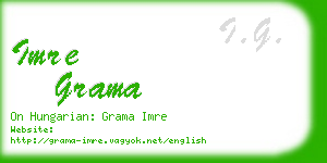 imre grama business card